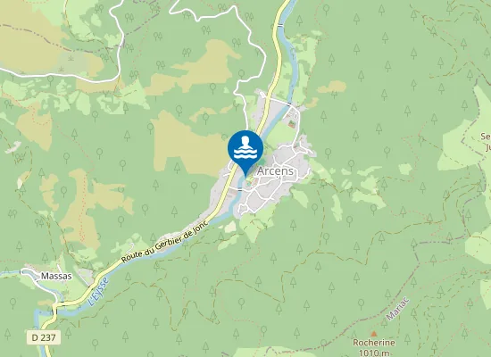 Map of L'EYSSE A LA PLAGE D'ARCENS