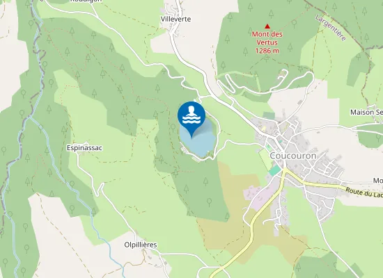 Map of LE LAC DE COUCOURON