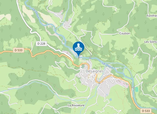 Map of LE DOUX A LA PLAGE DES SALINS