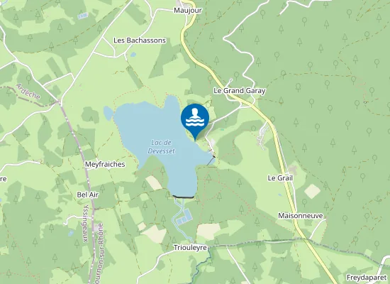 Map of LE LAC DE DEVESSET