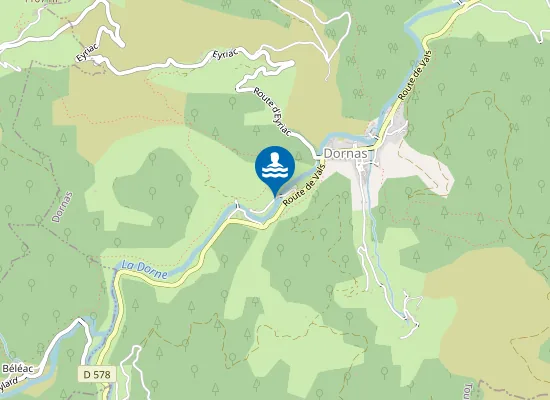 Map of LA DORNE A LA PLAGE DE LA GANDOLE