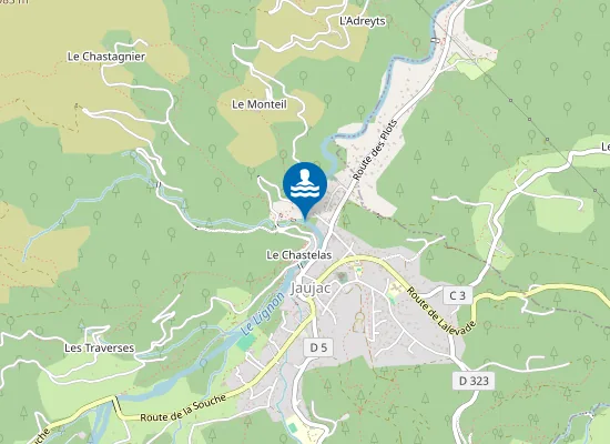 Map of LE LIGNON AU LIEU DIT LA TURBINE