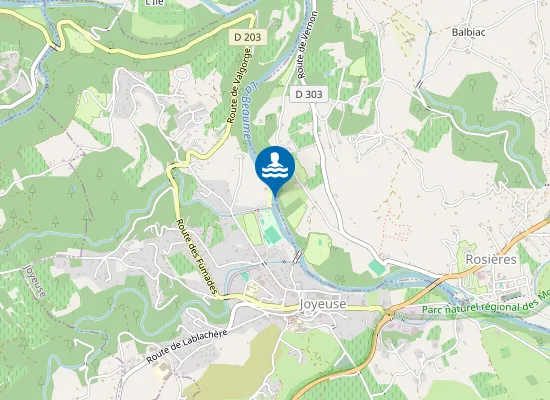 Map of LA BEAUME A LA PLAGE DU PETIT ROCHER