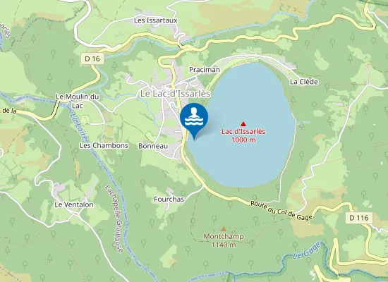 Map of LE LAC D'ISSARLES