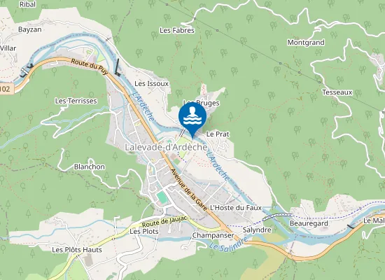 Map of L'ARDECHE A LA PLAGE DE LA CLAPE