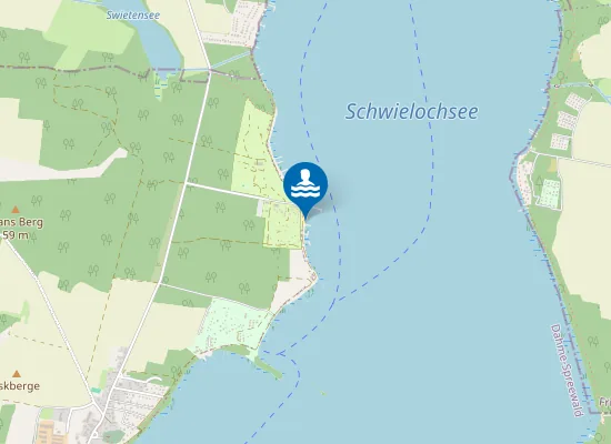 Map of SCHWIELOCHSEE RESSEN ZAUE CAMPINGPLATZ ZAUE