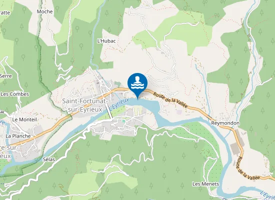 Map of L'EYRIEUX AU LIEU DIT LE PIGEONNIER