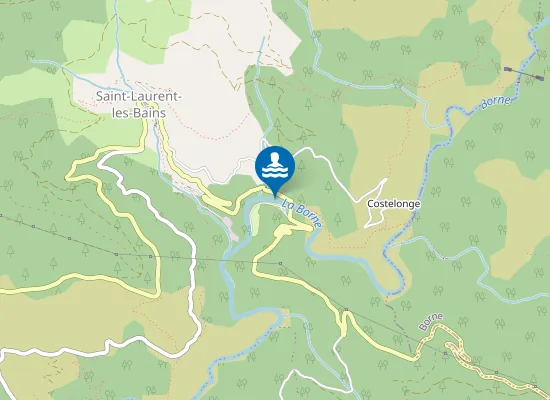 Map of LA BORNE AU CAMPING LE CEYTROU