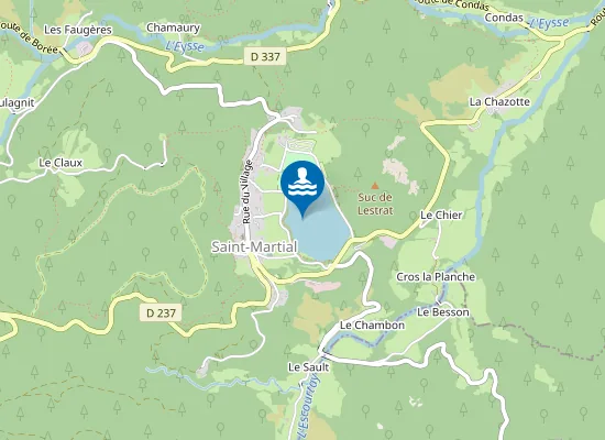 Map of LE LAC DE ST MARTIAL