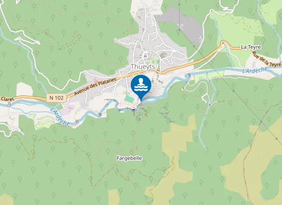 Map of L'ARDECHE AU PONT DU DIABLE