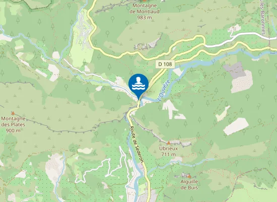 Map of OUVEZE AMONT DE BUIS