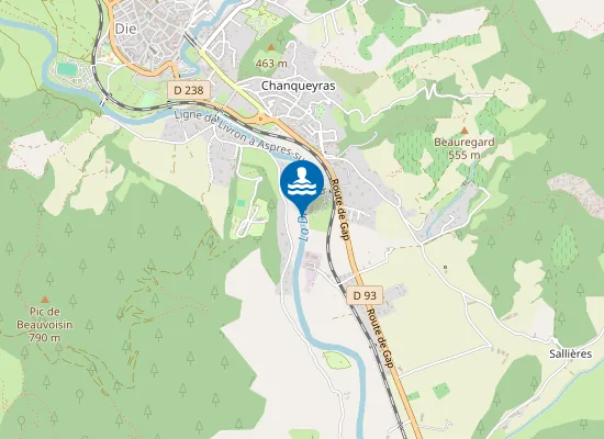 Map of DROME AMONT DE DIE