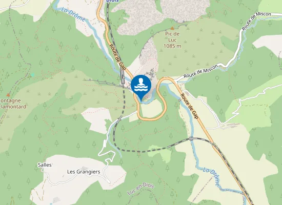 Map of DROME DE BEAUMONT A LUC EN DIOIS