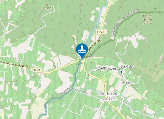 Map of LEZ PONT AU JAS