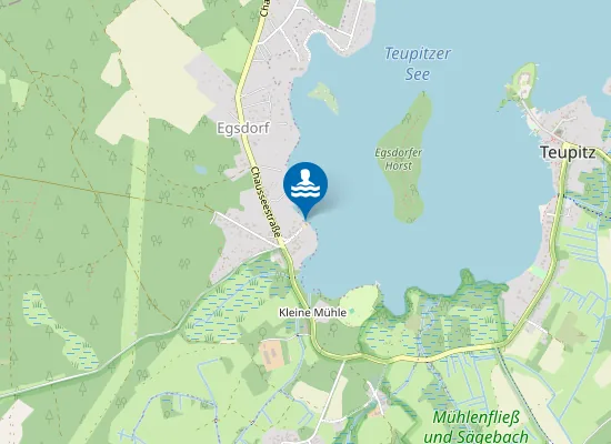Map of TEUPITZER SEE EGSDORF