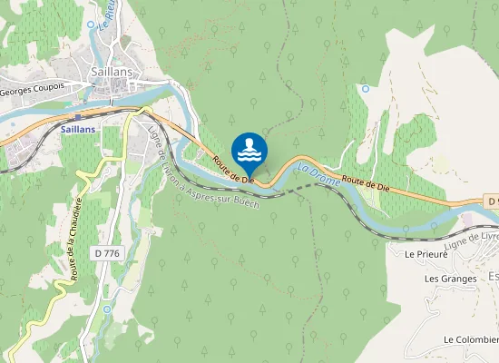 Map of DROME DE ESPENEL A SAILLANS