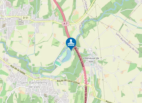 Map of LAC LES VERNETS DE GALAURE