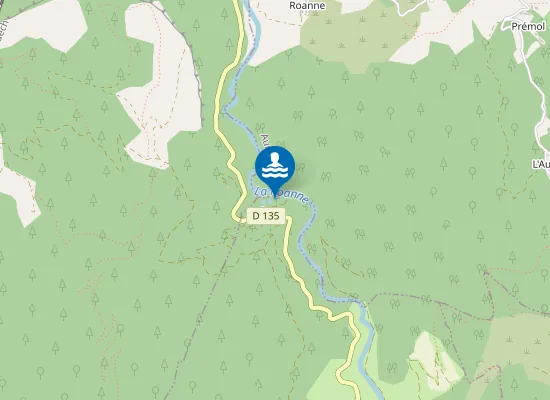 Map of AVAL ST BENOIT A CONFLUENCE DROME
