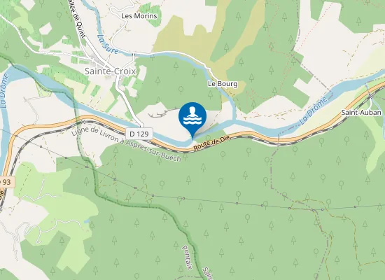 Map of DROME DE DIE A STE CROIX