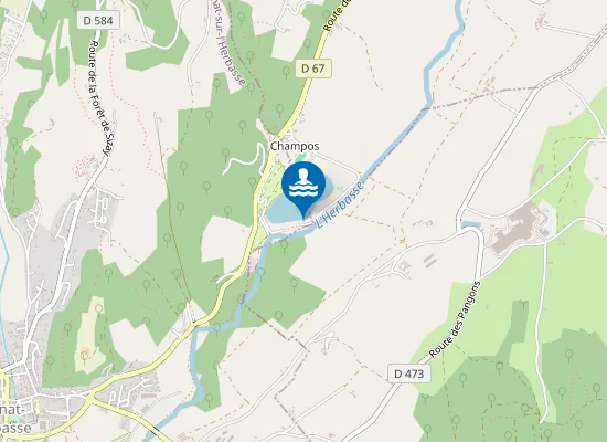 Map of LAC DE CHAMPOS (HERBASSE)