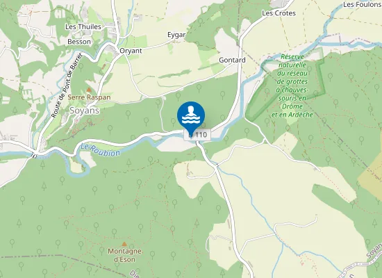 Map of ROUBION DE SAOU A SOYANS