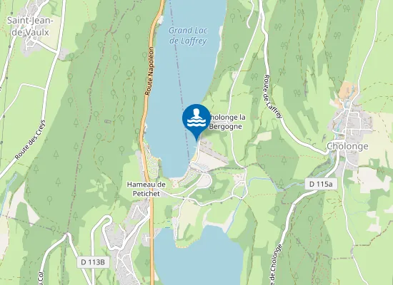 Map of CHOLONGE - LAC DE LAFFREY