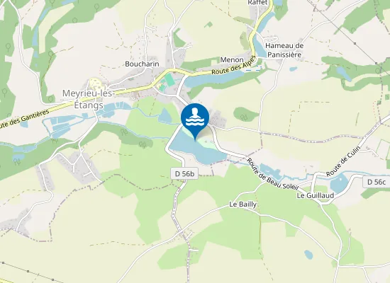 Map of MEYRIEU LES ETANGS - BASE DE LOISIRS DU MOULIN