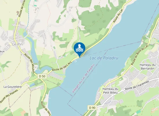 Map of LE PIN - LAC DE PALADRU