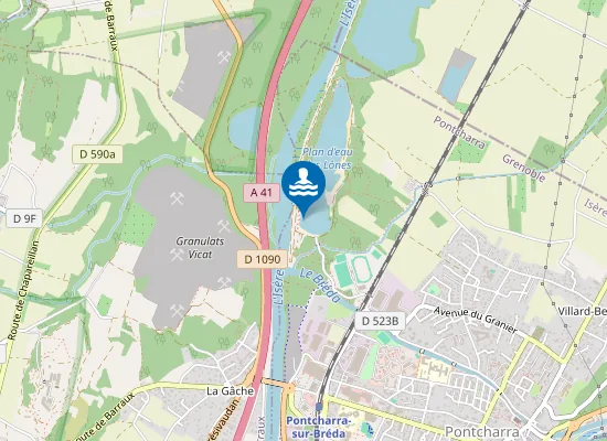 Map of PONTCHARRA - PLAN D'EAU