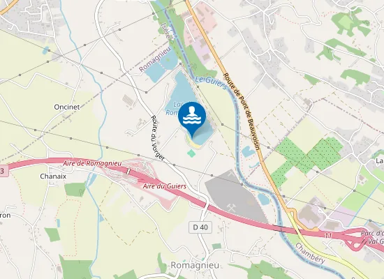 Map of ROMAGNIEU - LAC DE ROMAGNIEU