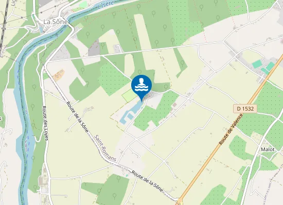 Map of SAINT ROMANS - LAC DU MARANDAN