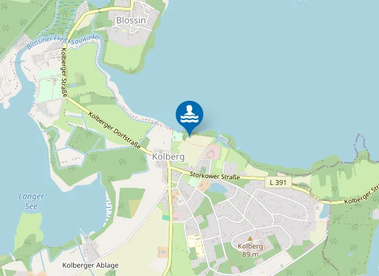 Map of WOLZIGER SEE KOLBERG