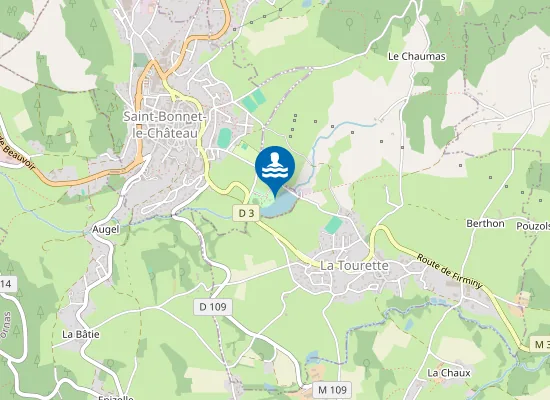 Map of PLAN D'EAU VILLENEUVE