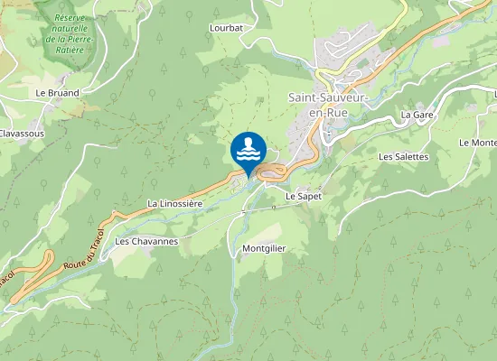 Map of PLAN D'EAU - LA DEOME