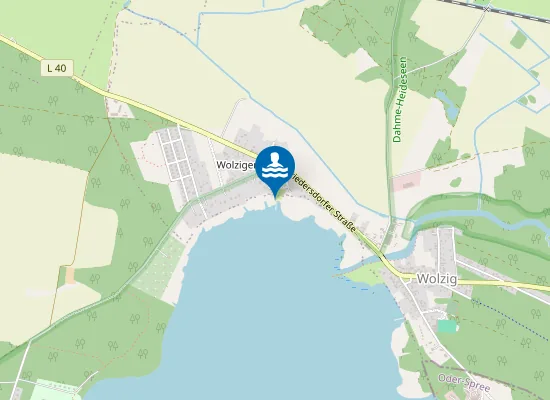 Map of WOLZIGER SEE WOLZIG
