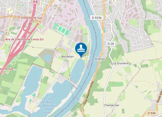 Map of PLAN D'EAU DU BORDELAN