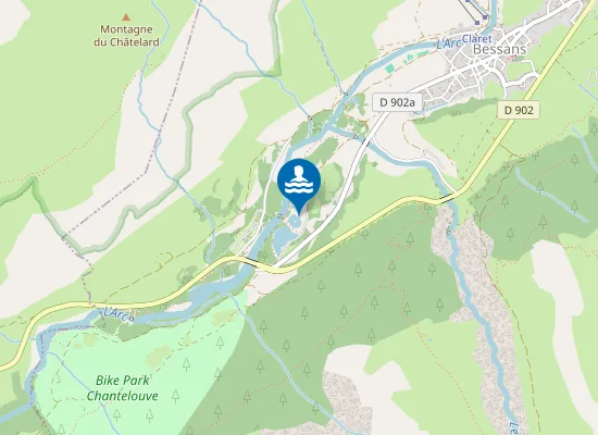 Map of PLAN D'EAU DE BESSANS