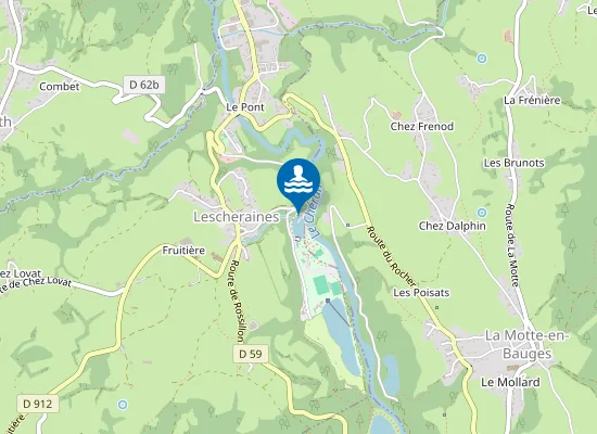 Map of PLAN D'EAU DU PETIT LAC NORD