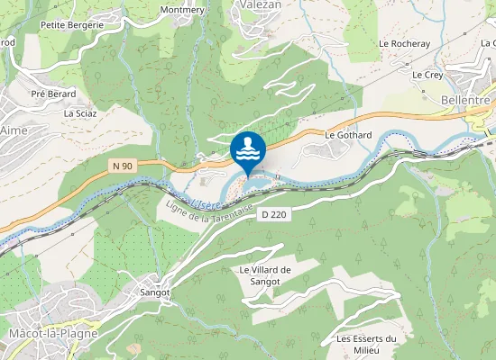 Map of PLAN D'EAU BASE DE LOISIRS DES ILES