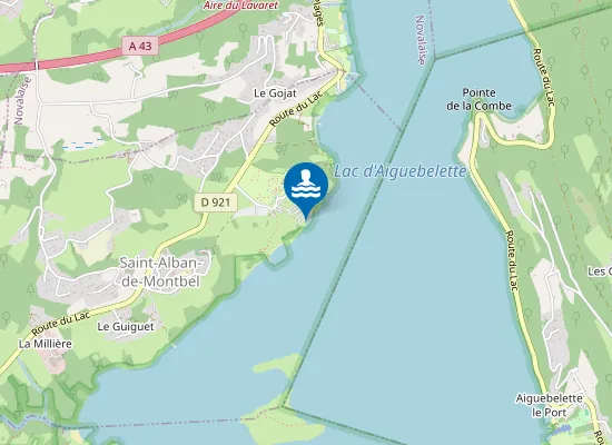 Map of PLAGE CAMPING BELLEVUE