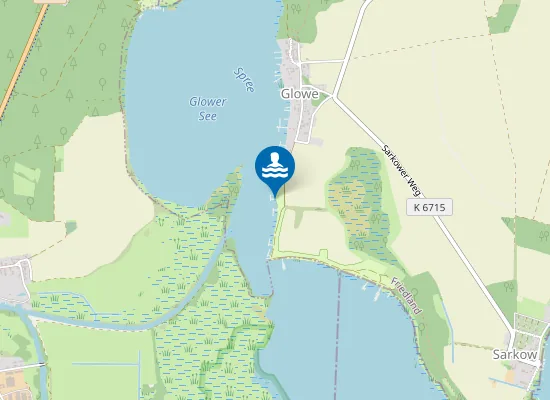 Map of GLOWER SEE LEISSNITZ OT GLOWE