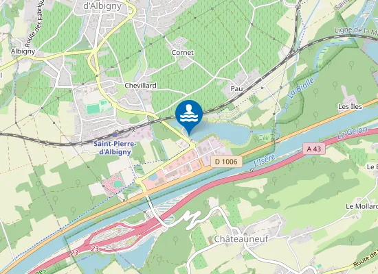 Map of PLAN D'EAU DE CAROUGE