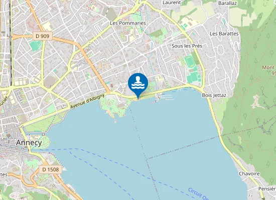 Map of Annecy-Le-Vieux Albigny