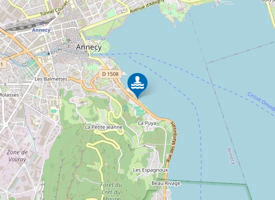 Map of Annecy Les Marquisats