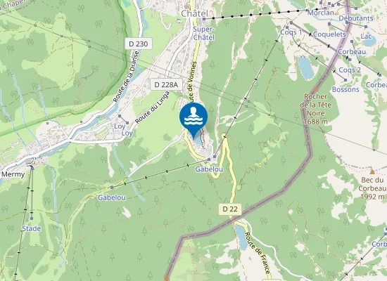 Map of CHATEL LAC DE VONNES