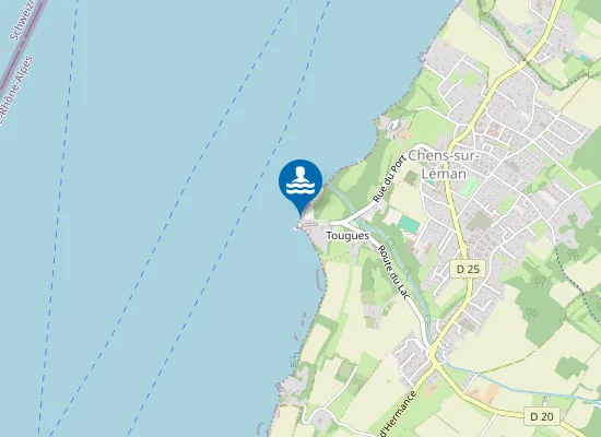 Map of CHENS-SUR-LEMAN TOUGUES