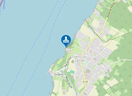 Map of CHENS-SUR-LEMAN BEAUREGARD