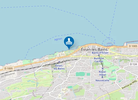 Map of EVIAN CENTRE NAUTIQUE