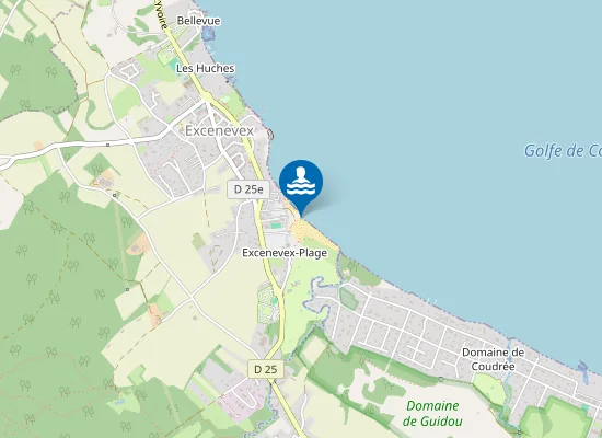 Map of EXCENEVEX MUNICIPALE