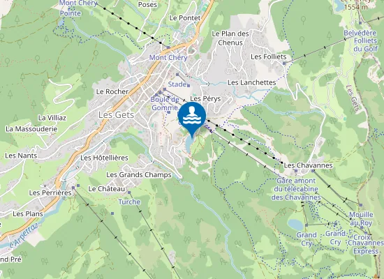 Map of LES GETS MUNICIPALE